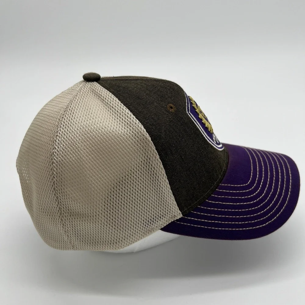 Adidas Orlando City SC MLS Trucker Hat Snapback Purple Brown Tan New